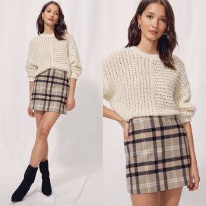 Aritzia Wilfred New Classic Mini Skirt Constant Carmel Size 4